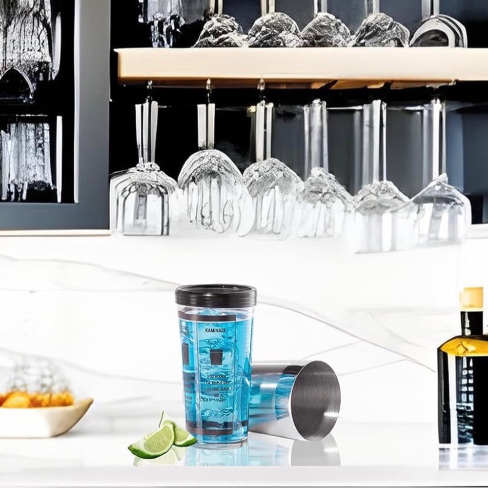 Cocktail Shaker 2Pc.with 5 Recipes